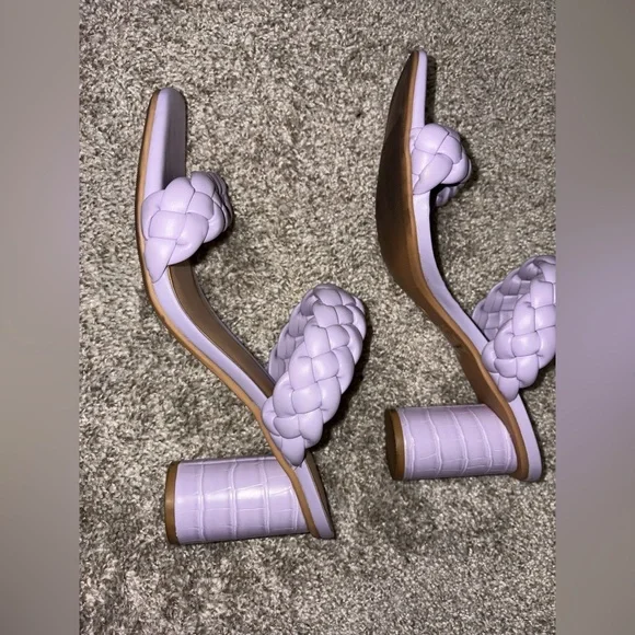 A New Day Purple Block Heels - Picture 3 of 4